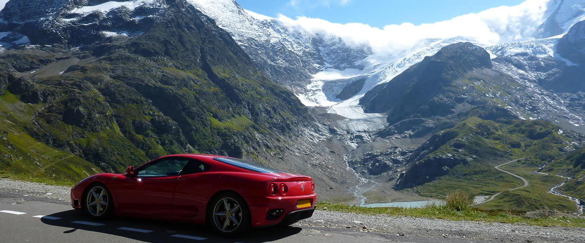 Ferrari 360 on the Sustenpass, Switzerland