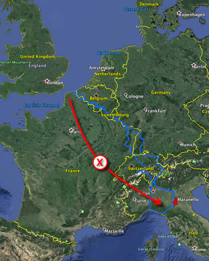 European Road Trip Map