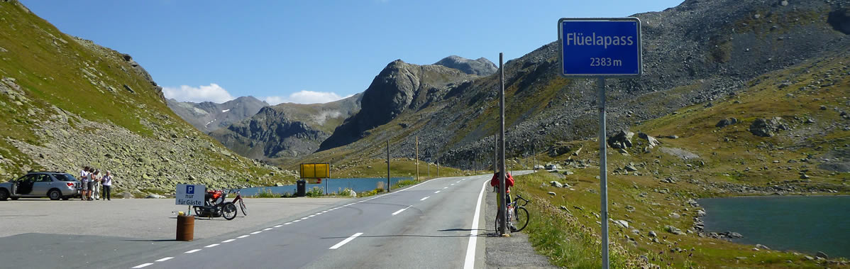 Ferrari 360 Modena on the Fluela Pass in Switzerland